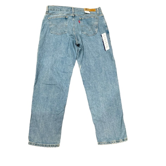 LEVIS RELAXED TAPERED 550 BLUE JEAN DENIM PANTS 14 SHORT - Picture 3 of 9